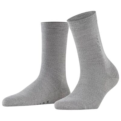 FALKE Dames Sokken Softmerino W So wol katoen eenkleurig 1 paar, Grijs Light Grey Melange 3830 Anniversary, 41-42 FALKE Dames Sokken Softmerino W So wol katoen eenkleurig 1 paar, Grijs Light Grey Melange 3830 Anniversary, 41-42