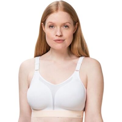 Triumph dames Sportbeha zonder beugel Triaction Extreme Lite N Ex, Wit White, 85F Triumph dames Sportbeha zonder beugel Triaction Extreme Lite N Ex, Wit White, 85F