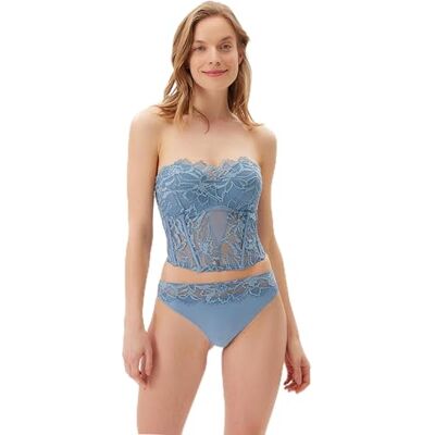 Dagi Blue Fashion Gebreide Braziliaanse Regular Waist Lace Braziliaans, Blauw, S, blauw, S Dagi Blue Fashion Gebreide Braziliaanse Regular Waist Lace Braziliaans, Blauw, S, blauw, S