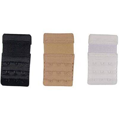 MAGIC BODYFASHION BH-verlenger BH-extender, eenkleurig, mt. One size (fabrieksmaat: 3HK 4,5 cm), meerkleurig (Black/White/Skin 6111) MAGIC BODYFASHION BH-verlenger BH-extender, eenkleurig, mt. One size (fabrieksmaat: 3HK 4,5 cm), meerkleurig (Black/White/Skin 6111)