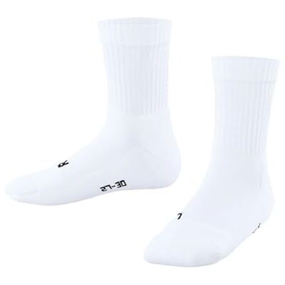 FALKE Uniseks-kind Sokken Dynamic K So katoen gedessineerd 1 paar, Wit White 2000, 31-34 FALKE Uniseks-kind Sokken Dynamic K So katoen gedessineerd 1 paar, Wit White 2000, 31-34