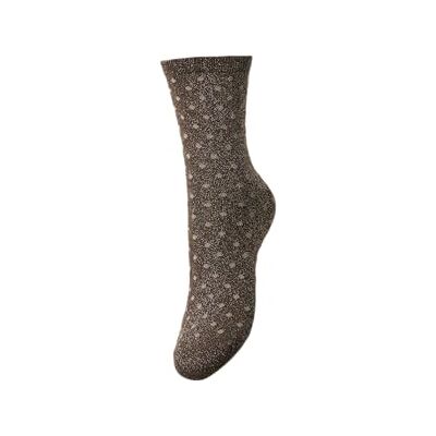 PIECES Pcsebby Glitter Long Pattern Noos Bc glittersokken voor dames, Morel/detail: kleine stippen in taupe, grijs, One size PIECES Pcsebby Glitter Long Pattern Noos Bc glittersokken voor dames, Morel/detail: kleine stippen in taupe, grijs, One size
