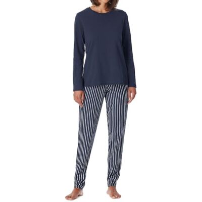 Uncover by Schiesser Schiesser Uncover Nightwear pyjamaset voor dames, donkerblauw-gem._181754, 38 Uncover by Schiesser Schiesser Uncover Nightwear pyjamaset voor dames, donkerblauw-gem._181754, 38