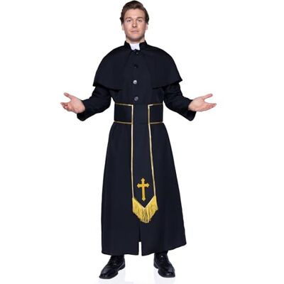 Leg Avenue 85334 Priest Kostüm Set, 2-teilig, Größe M/L, schwarz Leg Avenue 85334 Priest Kostüm Set, 2-teilig, Größe M/L, schwarz