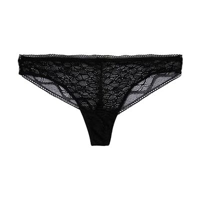 Koton Braziliaanse kanten panty voor dames, Zwart (999), M Koton Braziliaanse kanten panty voor dames, Zwart (999), M