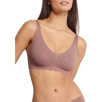 Sloggi Dames Zero Feel Bliss Soft Bra, cacao, L Sloggi Dames Zero Feel Bliss Soft Bra, cacao, L