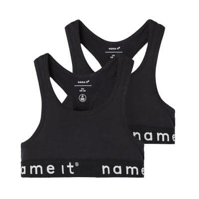 Name it Meisjesbustier (set van 2), Zwart/Pack: W/Zwart, 146-152 Name it Meisjesbustier (set van 2), Zwart/Pack: W/Zwart, 146-152