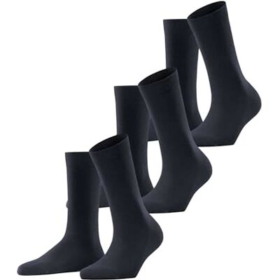 FALKE dames Family 3-Pack sokken ademend duurzaam biologisch katoen verstevigde damessokken huidvriendelijk slijtvast effen multipack 3 paar FALKE dames Family 3-Pack sokken ademend duurzaam biologisch katoen verstevigde damessokken huidvriendelijk slijtvast effen multipack 3 paar