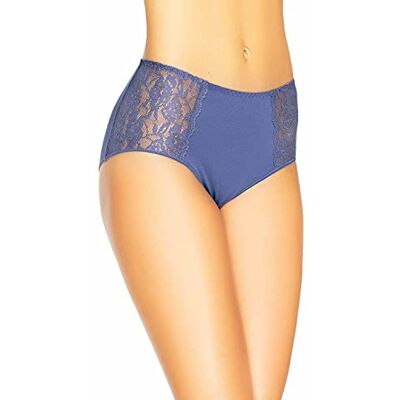 Teyli Ondergoed voor dames van hoogwaardig katoen slips damesondergoed damesondergoed panty's dames slips versierd met kant, blauw, S Teyli Ondergoed voor dames van hoogwaardig katoen slips damesondergoed damesondergoed panty's dames slips versierd met kant, blauw, S