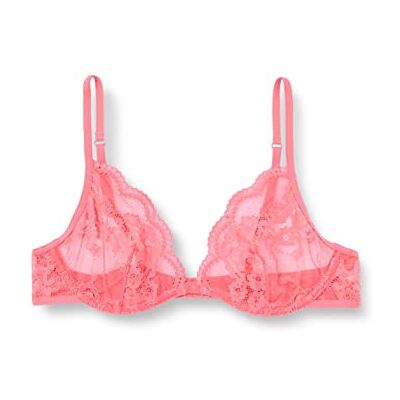 ONLY Onlwillow Lace Wire beha voor dames, Roze Flambé, 70B ONLY Onlwillow Lace Wire beha voor dames, Roze Flambé, 70B