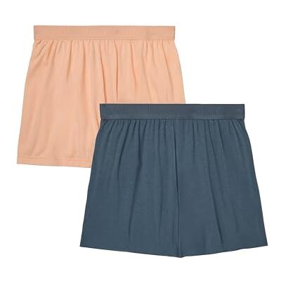 Hanes Pyjamabroek voor dames (Pack van 2), Stargazer Grijs/Mellow Peach, XXL Hanes Pyjamabroek voor dames (Pack van 2), Stargazer Grijs/Mellow Peach, XXL