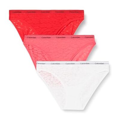 Calvin Dames 3-pack bikini (laagbouw), Azalea/Lychee/wit, XL, Azalea/Lychee/Wit, XL Calvin Dames 3-pack bikini (laagbouw), Azalea/Lychee/wit, XL, Azalea/Lychee/Wit, XL