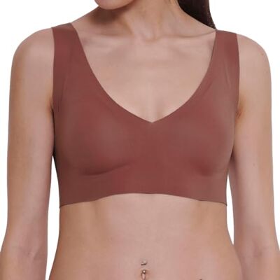 Sloggi Zero Feel 2.0 bralette voor dames, Burnt Henna, XS Sloggi Zero Feel 2.0 bralette voor dames, Burnt Henna, XS