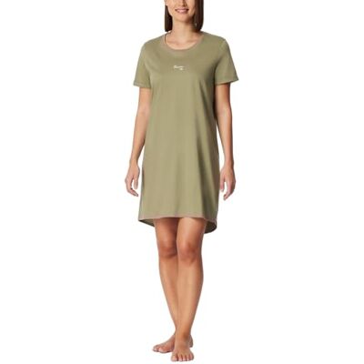 Schiesser Dames nachthemd Bigshirt korte mouwen Casual Essentials, lindehout, 44 Schiesser Dames nachthemd Bigshirt korte mouwen Casual Essentials, lindehout, 44