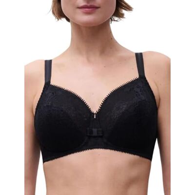 Chantelle Day to Night, zeer omhullende beugelbeha, dameslingerie, Zwart, 100F Chantelle Day to Night, zeer omhullende beugelbeha, dameslingerie, Zwart, 100F