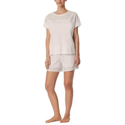 Schiesser Dames Pyjama Korte Broek Korte Mouwen Casual Nightwear Pyjama Onderdeel, Off-White_182536, 38, Off-white_182536, 38 Schiesser Dames Pyjama Korte Broek Korte Mouwen Casual Nightwear Pyjama Onderdeel, Off-White_182536, 38, Off-white_182536, 38