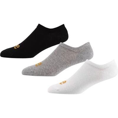 Lee Unisex schoenvoeringen in zwart/wit/grijs No Show onzichtbare sokken, sneakervoering voor loafers en laag uitgesneden schoenen/sneakers, zachte katoenmix, maat 36-42, multipack van 3, Lee Unisex schoenvoeringen in zwart/wit/grijs No Show onzichtbare sokken, sneakervoering voor loafers en laag uitgesneden schoenen/sneakers, zachte katoenmix, maat 36-42, multipack van 3,
