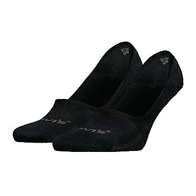 Levi's Unisex footie (set van 2), zwart, 35/38 EU Levi's Unisex footie (set van 2), zwart, 35/38 EU