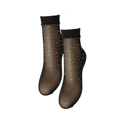 PIECES PCCLAIRE FISHNET GLITTER SOCKS 2-PAK, Zwart/Detail: STONES 2-PACK, Eén Maat PIECES PCCLAIRE FISHNET GLITTER SOCKS 2-PAK, Zwart/Detail: STONES 2-PACK, Eén Maat