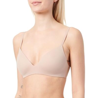 Calvin DRAADVRIJ T-SHIRT voor dames, beige, 32C, Beige (Ceder), 85 Calvin DRAADVRIJ T-SHIRT voor dames, beige, 32C, Beige (Ceder), 85