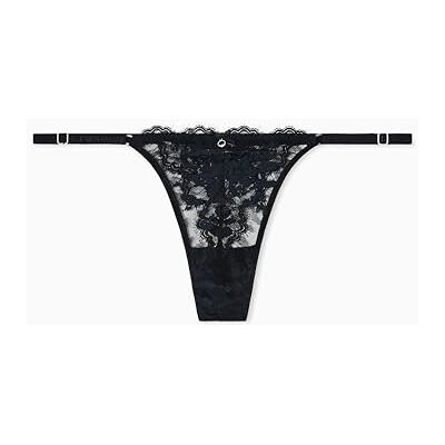 Giorgio Armani Eternal LACE T-string slipje voor dames, zwart, L, Zwart, L Giorgio Armani Eternal LACE T-string slipje voor dames, zwart, L, Zwart, L