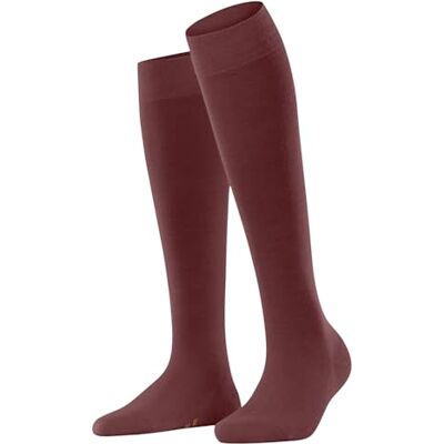 FALKE Dames Kniekousen Softmerino W Kh wol katoen lang eenkleurig 1 paar, Bruin Cayenne 5950, 37-38 FALKE Dames Kniekousen Softmerino W Kh wol katoen lang eenkleurig 1 paar, Bruin Cayenne 5950, 37-38