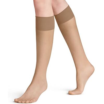 FALKE Dames Kniekousen Pure Matt 20 DEN W Kh sheer eenkleurig 1 paar, Huidskleur Golden 4699, 35-38 FALKE Dames Kniekousen Pure Matt 20 DEN W Kh sheer eenkleurig 1 paar, Huidskleur Golden 4699, 35-38