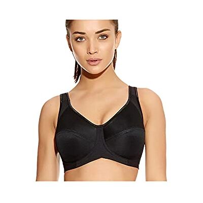 FREYA Sportbeha voor dames, volledige dekking, ondoorzichtig, Zwart, 60D FREYA Sportbeha voor dames, volledige dekking, ondoorzichtig, Zwart, 60D