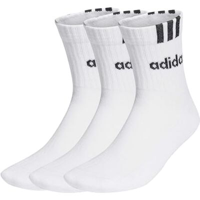 adidas uniseks-kind 3-Stripes Linear Half-Crew Cushioned Socks 3 Pairs, White/Black, 6-7 Years adidas uniseks-kind 3-Stripes Linear Half-Crew Cushioned Socks 3 Pairs, White/Black, 6-7 Years