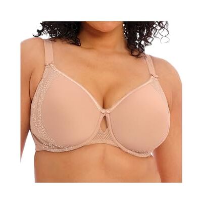 Elomi Women's Plus Size Charley T-Shirt Seamless Breathable Spacer Underwire Bra, Fawn, 36HH Elomi Women's Plus Size Charley T-Shirt Seamless Breathable Spacer Underwire Bra, Fawn, 36HH