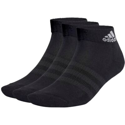 adidas Uniseks-Volwassen Enkelsokken, Black/White, S adidas Uniseks-Volwassen Enkelsokken, Black/White, S