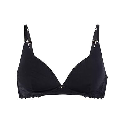 DORINA Samara BH, gevoerde beugelloze beha voor dames, zwart, maat 85E, zacht, ademend, comfort voor elke dag DORINA Samara BH, gevoerde beugelloze beha voor dames, zwart, maat 85E, zacht, ademend, comfort voor elke dag
