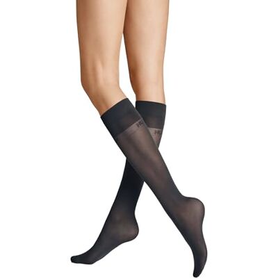Hudson Net Fashion Kniekousen voor dames, 37 denier, Antraciet 0545, 35-38 EU Hudson Net Fashion Kniekousen voor dames, 37 denier, Antraciet 0545, 35-38 EU