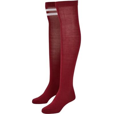 Urban Classics Ladies College Socks 2-Pack Kniekousen bordeaux EU 35-38 Urban Classics Ladies College Socks 2-Pack Kniekousen bordeaux EU 35-38