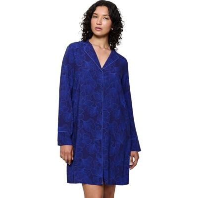 Triumph Women's Boyfriend Fit NDW 03 Nightgown, blauw-donker combinatie, 40, Blue Dark Combination, 40 Triumph Women's Boyfriend Fit NDW 03 Nightgown, blauw-donker combinatie, 40, Blue Dark Combination, 40