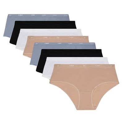 DIM Les Pockets Eco X8 Boxershorts, zwart/wit/grijs/huid, XXL 8 dames, zwart/wit/grijs/huid, XXL DIM Les Pockets Eco X8 Boxershorts, zwart/wit/grijs/huid, XXL 8 dames, zwart/wit/grijs/huid, XXL