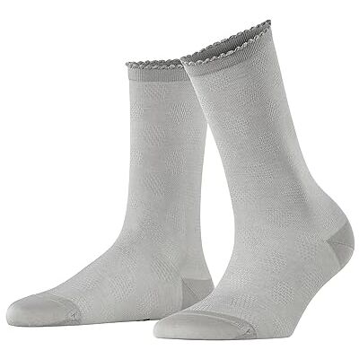 FALKE Dames Sokken Bold Dot W So katoen eenkleurig 1 paar, Grijs Silver 3290, 35-38 FALKE Dames Sokken Bold Dot W So katoen eenkleurig 1 paar, Grijs Silver 3290, 35-38
