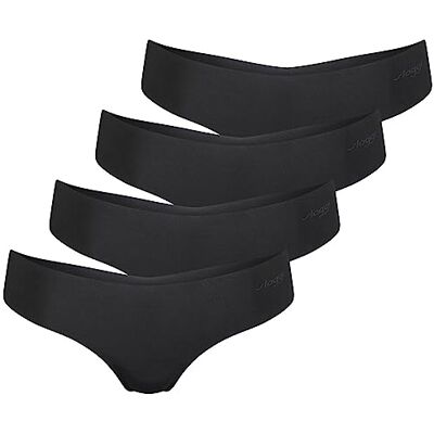 Sloggi Zero Modal 2.0 Hipstring 4-pack, zwart, S Sloggi Zero Modal 2.0 Hipstring 4-pack, zwart, S