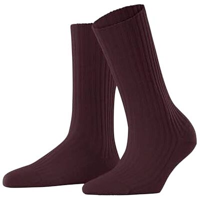 FALKE Dames Sokken Cosy Wool Boot W So wol eenkleurig 1 paar, Rood Barolo 8596, 35-38 FALKE Dames Sokken Cosy Wool Boot W So wol eenkleurig 1 paar, Rood Barolo 8596, 35-38