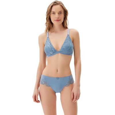 Dagi Blue Fashion Gebreide Hipster Regular Waist Lace Hipster, Blauw, XL, blauw, XL Dagi Blue Fashion Gebreide Hipster Regular Waist Lace Hipster, Blauw, XL, blauw, XL
