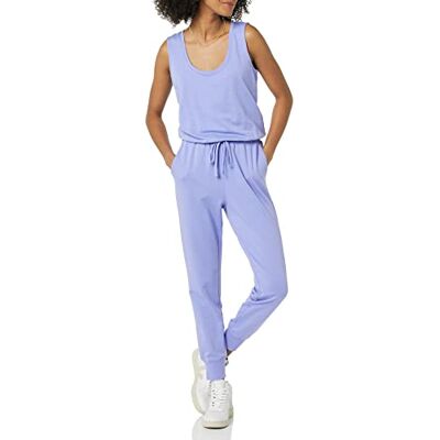 Amazon Essentials Damesjumpsuit van badstof fleece (verkrijgbaar in grote maten), zacht violet, S Amazon Essentials Damesjumpsuit van badstof fleece (verkrijgbaar in grote maten), zacht violet, S