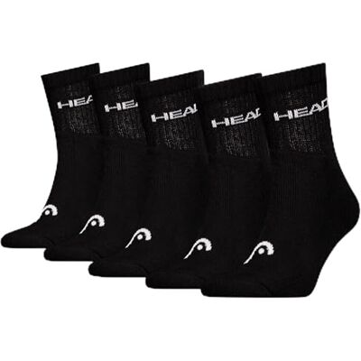 HEAD ELEMENTEN SPORTS Short Crew 5P ECOM, zwart, 35/38 EU HEAD ELEMENTEN SPORTS Short Crew 5P ECOM, zwart, 35/38 EU