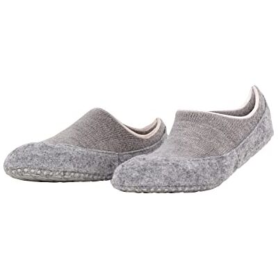 FALKE Dames Stopper sokken Cosyshoe Invisible W Hp wol Noppen op de zool 1 paar, Grijs Light Grey 3400, 39-40 FALKE Dames Stopper sokken Cosyshoe Invisible W Hp wol Noppen op de zool 1 paar, Grijs Light Grey 3400, 39-40