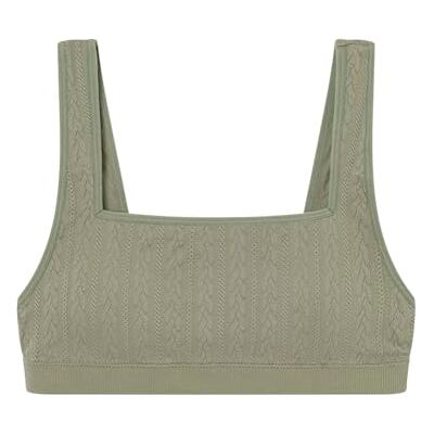 women'secret Top uitneembare naadloze structuurcollectie beha, kaki, XL voor dames women'secret Top uitneembare naadloze structuurcollectie beha, kaki, XL voor dames