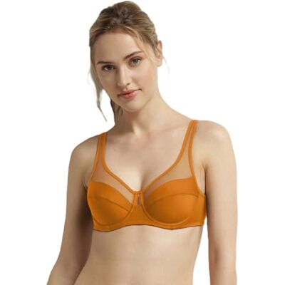 DIM Generous Klassieke damesbeha met beugels, 1 stuk, Bruin Oranje, 75B DIM Generous Klassieke damesbeha met beugels, 1 stuk, Bruin Oranje, 75B