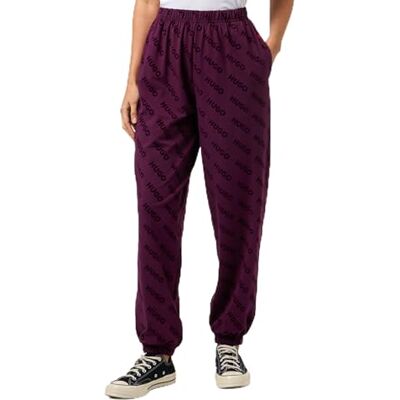 HUGO Dames Vlocky Loungewear_Pant, Medium Paars, S HUGO Dames Vlocky Loungewear_Pant, Medium Paars, S
