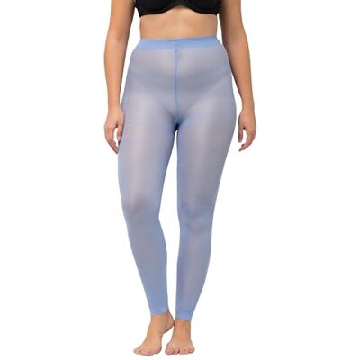 Ulla Popken , Dames, grote maten, kousenlegging, 60den, blauw, 60/62 Ulla Popken , Dames, grote maten, kousenlegging, 60den, blauw, 60/62