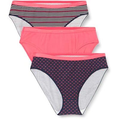 DIM Damesslip, katoen, 3 stuks, meerkleurig, comfort van katoen en elastaan, zachte riem, dagelijkse stijl, Pretty Rose Pack, XXL DIM Damesslip, katoen, 3 stuks, meerkleurig, comfort van katoen en elastaan, zachte riem, dagelijkse stijl, Pretty Rose Pack, XXL