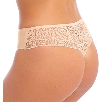 FANTASIE Braziliaanse string met kant, aanpasbaar van 36 tot 44, Beige, One size FANTASIE Braziliaanse string met kant, aanpasbaar van 36 tot 44, Beige, One size
