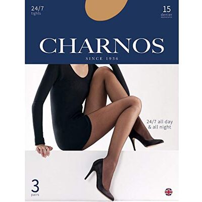 Charnos Womens 7 15D Sheer 3PP Strak, Goud (Sherry), XL Charnos Womens 7 15D Sheer 3PP Strak, Goud (Sherry), XL